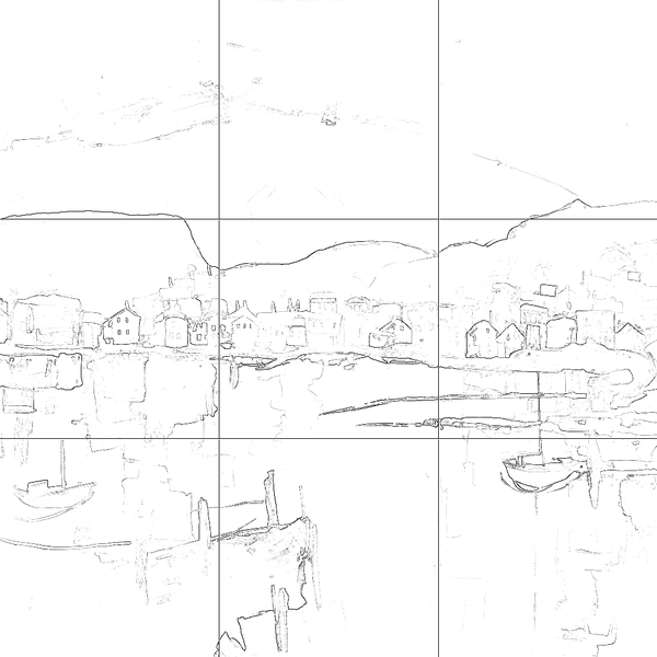 Sketch with grid