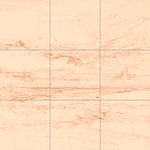 Sepia sketch with grid