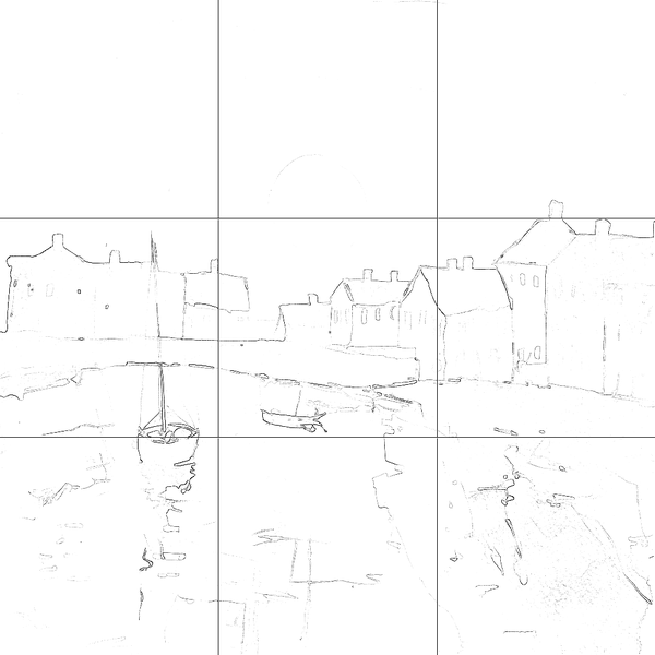 Sketch with grid