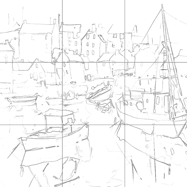 Sketch with grid