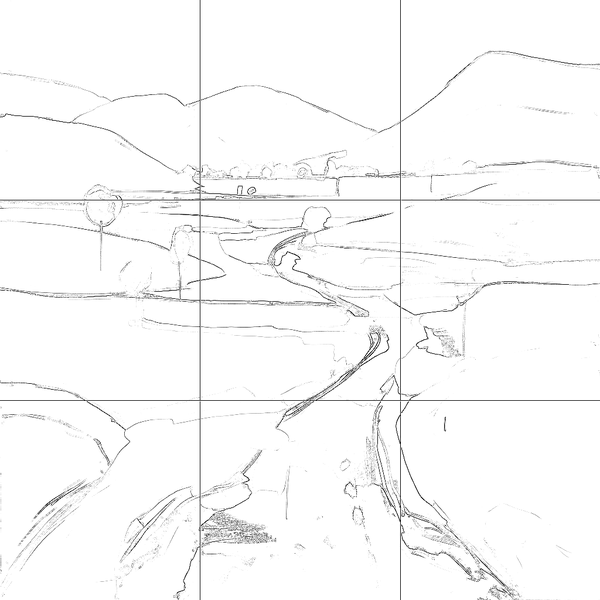 Sketch with grid