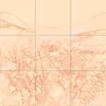 Sepia sketch with grid