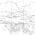 Line drawing with grid