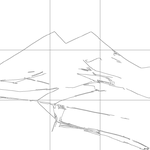 Line drawing with grid