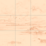 Sepia sketch with grid