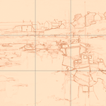 Sepia sketch with grid