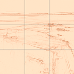 Sepia sketch with grid