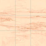 Sepia sketch with grid