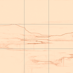 Sepia sketch with grid