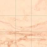 Sepia sketch with grid