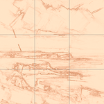 Sepia sketch with grid