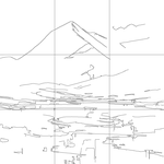 Line drawing with grid