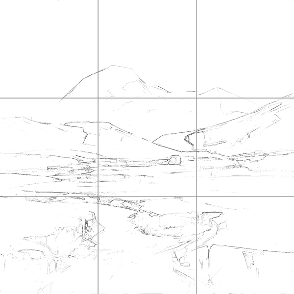 Sketch with grid