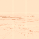 Sepia sketch with grid