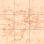 Sepia sketch with grid