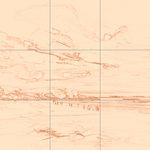 Sepia sketch with grid