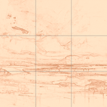 Sepia sketch with grid