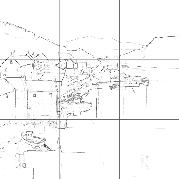 Sketch with grid