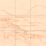 Sepia sketch with grid