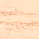 Sepia sketch with grid