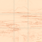 Sepia sketch with grid