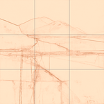 Sepia sketch with grid