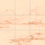 Sepia sketch with grid