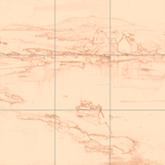 Sepia sketch with grid