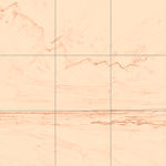 Sepia sketch with grid