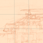 Sepia sketch with grid