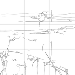 Line drawing with grid