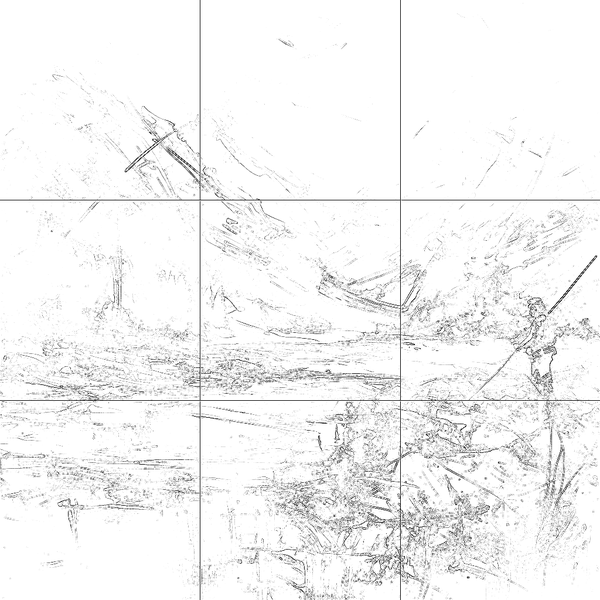 Sketch with grid