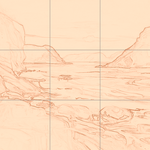 Sepia sketch with grid