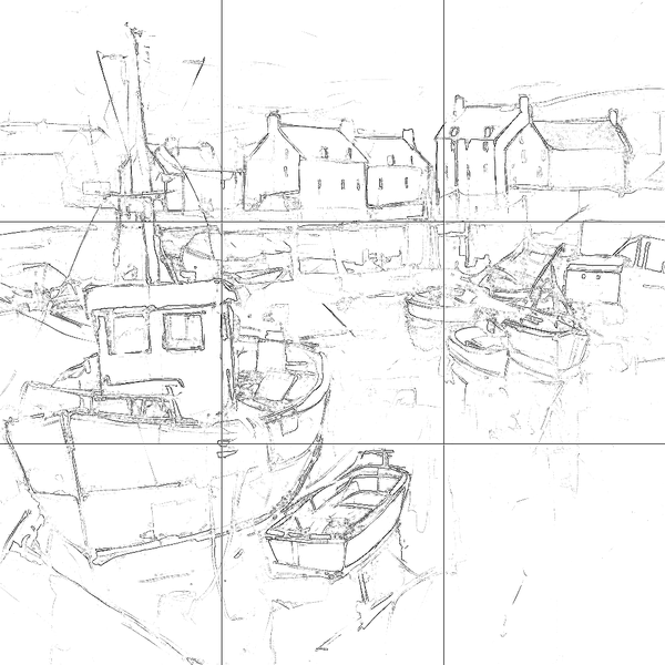 Sketch with grid