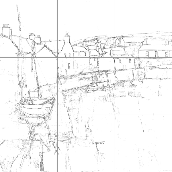 Sketch with grid