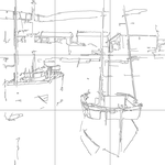 Line drawing with grid