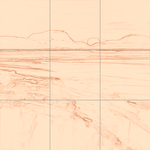 Sepia sketch with grid