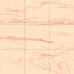 Sepia sketch with grid