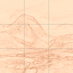 Sepia sketch with grid