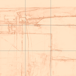 Sepia sketch with grid