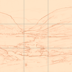 Sepia sketch with grid