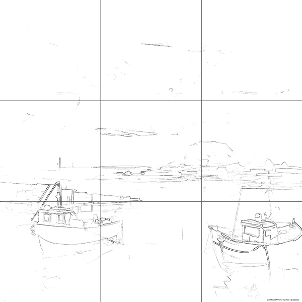 Sketch with grid