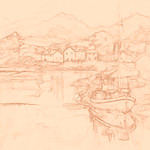 Sepia sketch