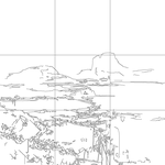 Line drawing with grid