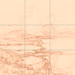 Sepia sketch with grid