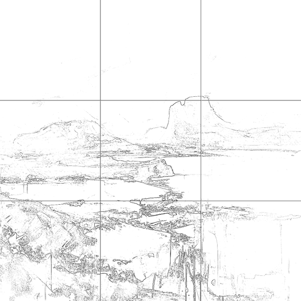 Sketch with grid