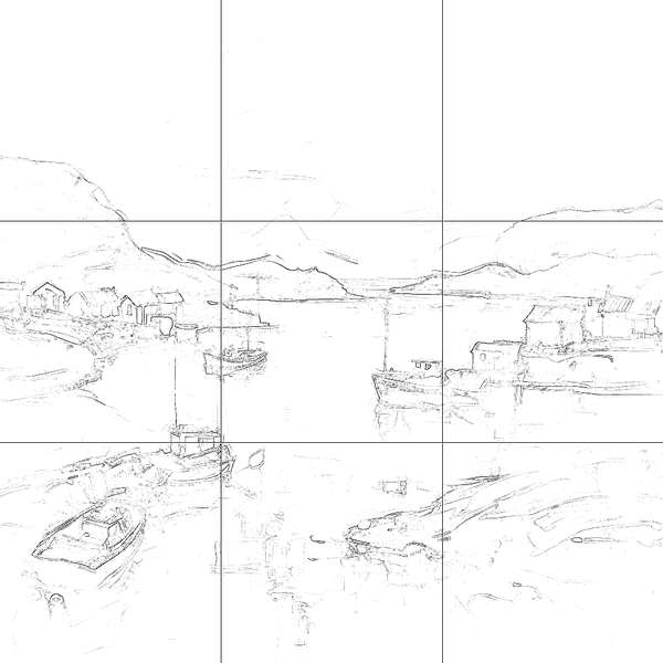 Sketch with grid