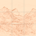 Sepia sketch with grid