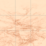 Sepia sketch with grid