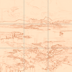 Sepia sketch with grid